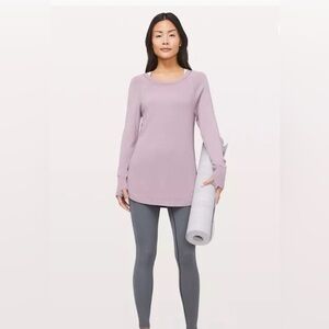 Lululemon Hello Aloe Lavendar crew neck long sleeves casual pullover sweater 6